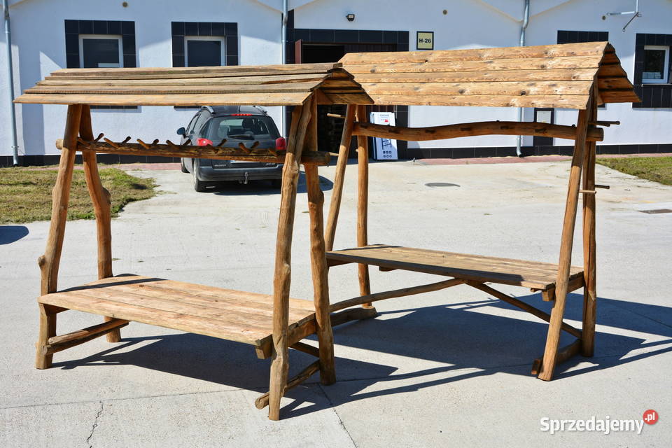 Stoiska Stragany Drewniane Stół Wiejski Drewno Wrocław