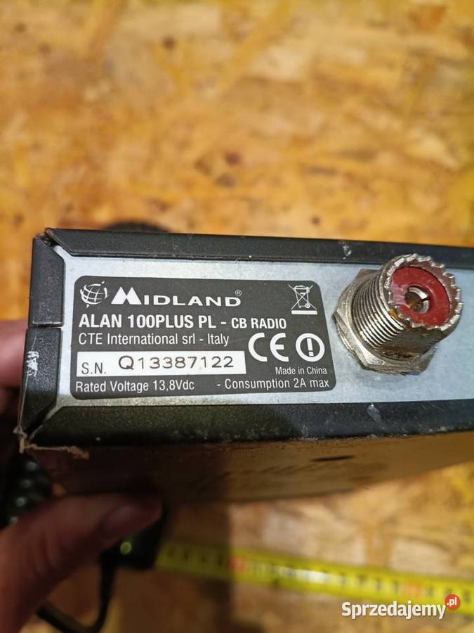 CB Radio Midland Alan 100 Plus Mikrofon Oryginał Elektronika