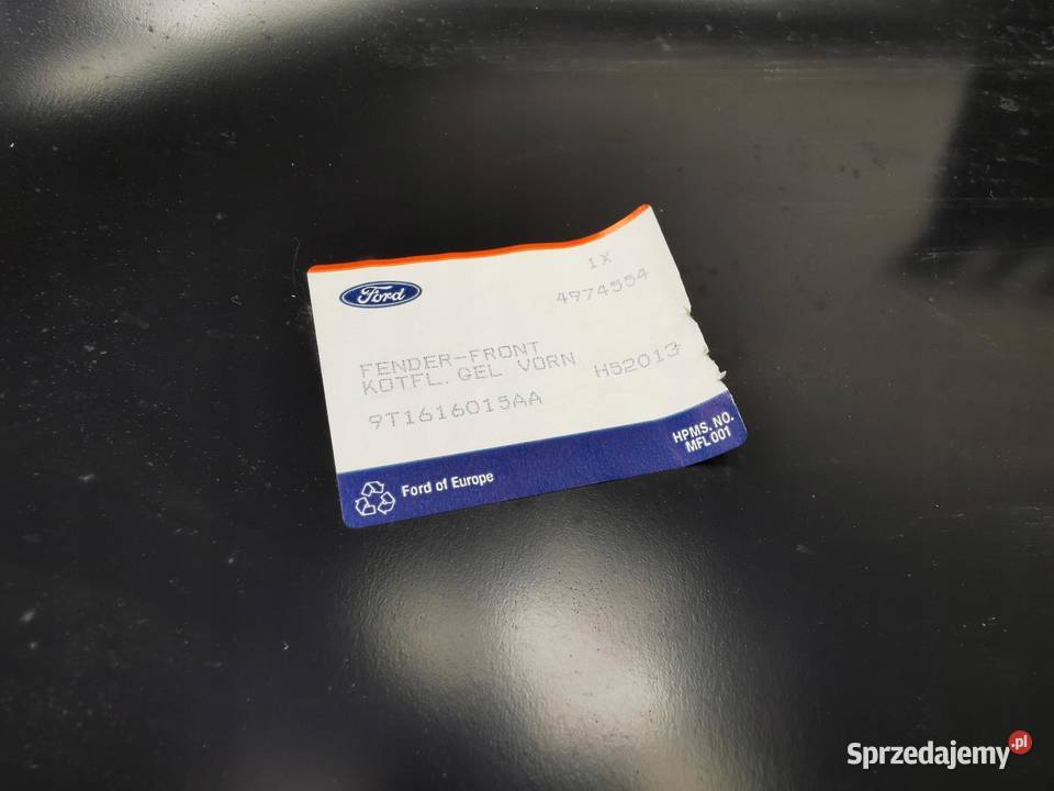 BŁOTNIK PRAWY PRZÓD FORD TRANSIT CONNECT 2013