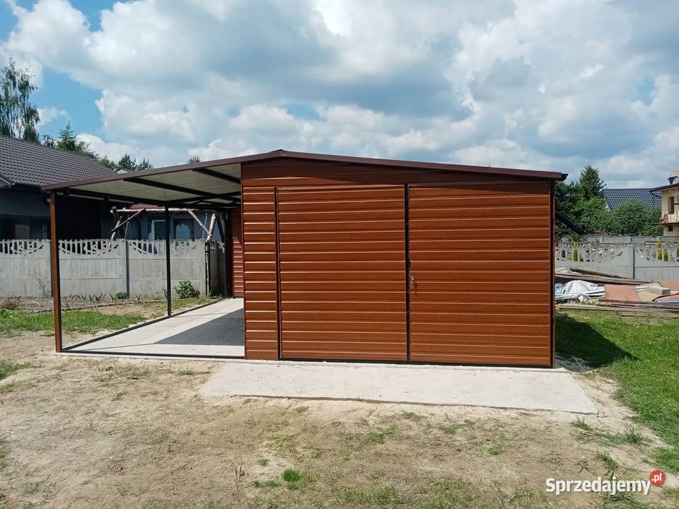 Garaż blaszany blaszak drewnopodobny 3x5 Sprzedaż świętokrzyskie Jędrzejów