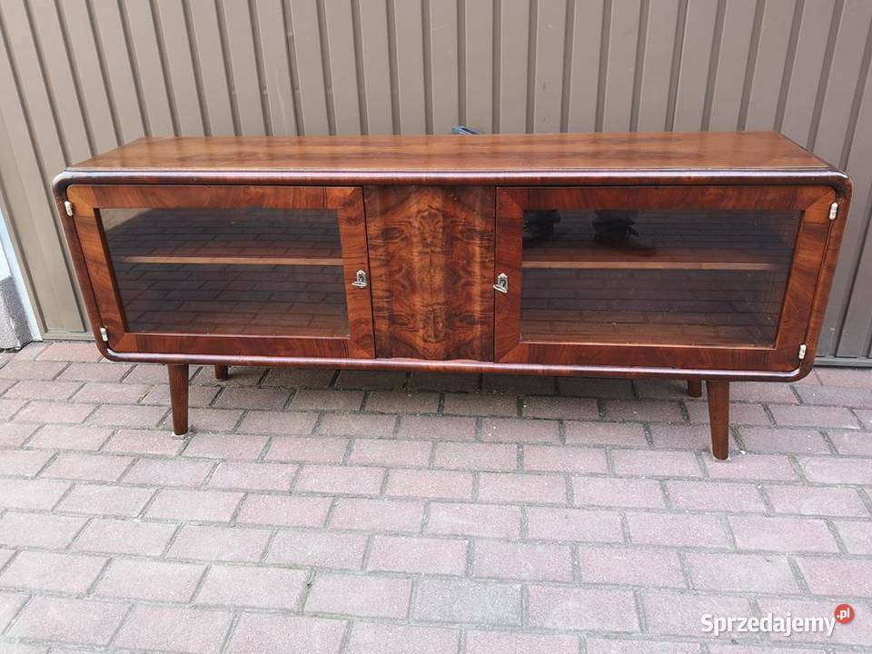 Komoda ARTDECO Orzech RTV Niska Unikat 155 Stara Swarzędz