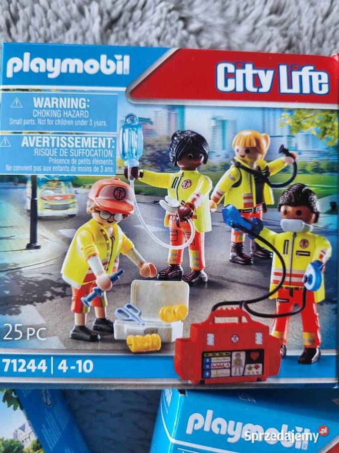 Playmobil ratownicy medyczni sanitariusz i motor Częstochowa