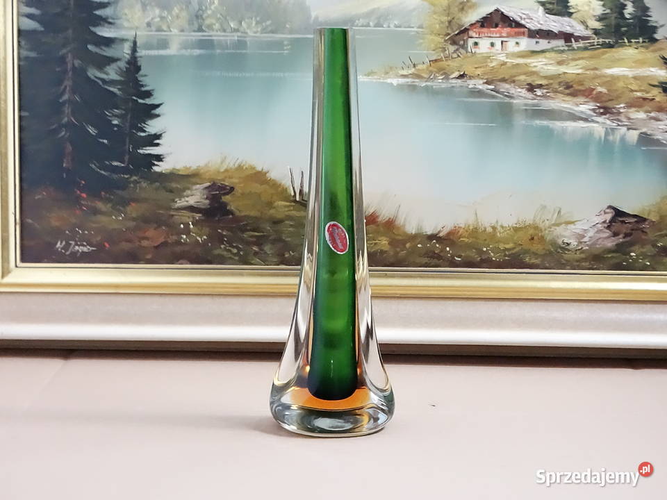 Wazon Murano Glass Sommerso 30 Vintage Włochy z Biłgoraj sprzedam