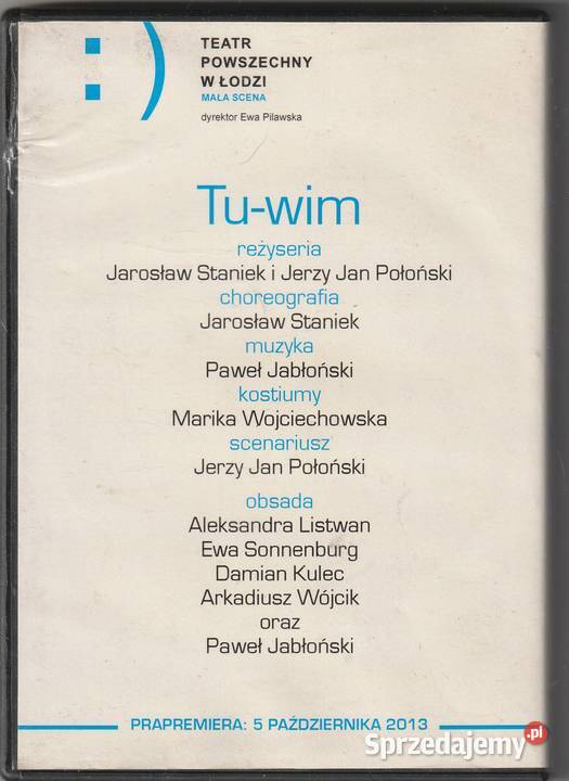 Tuwim spektakl Teatr Powszechny w Łodzi DVD Pruszków