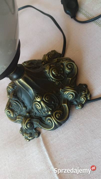 Lampa elektryczna porcelana i mosiądz Bez Gdańsk
