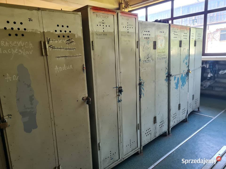 Szafki metalowe robocze BHP Zabrze sprzedam