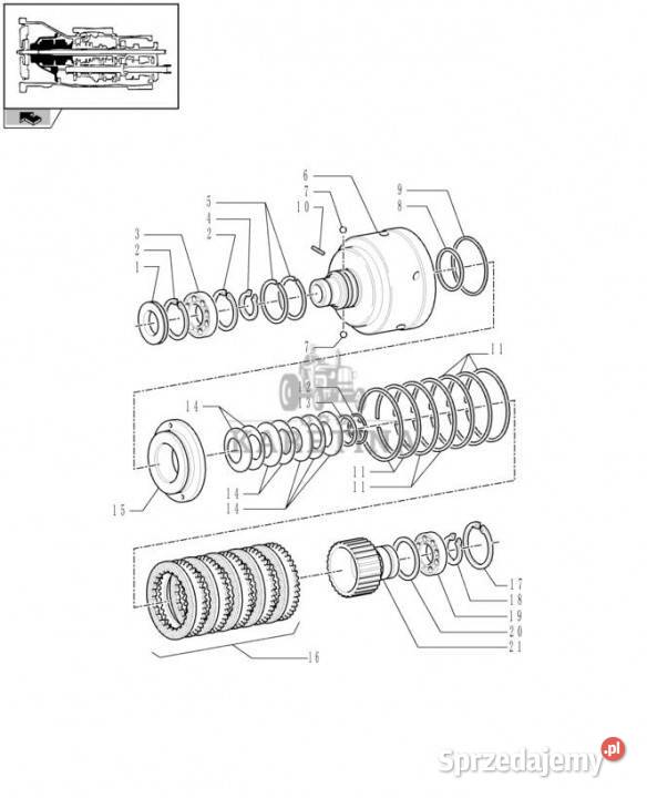 Holland T6010 T7230 Tłok 87547822 Jastrzębniki sprzedam