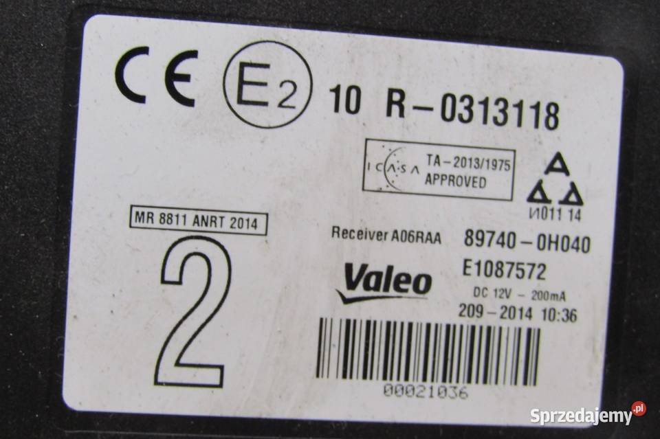 STEROWNIK MODUŁ ZAMKA CENTRALNEGO CITROEN C1 II lubelskie