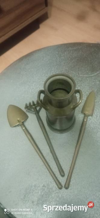 Zestaw miniaturowych narzędzi ogrodowych z