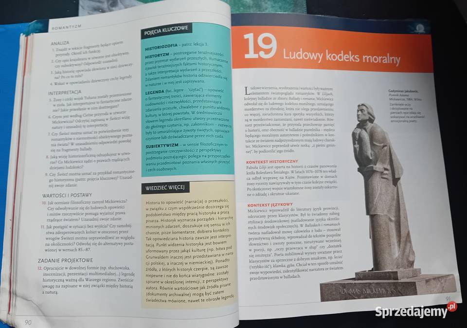 Język polski Oblicza epok 21 i 22 całość Wydanie Rok wydania 2020 Koźminek