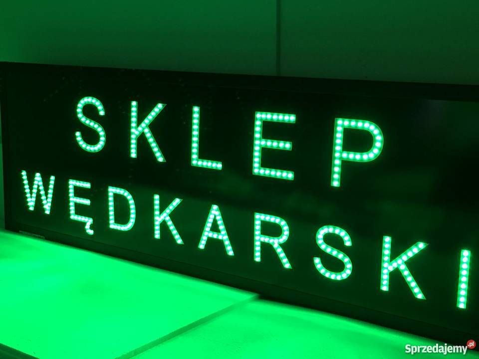 Sklep wędkarski diodowa reklama 230V 120x40 Wędkarstwo Pomiechówek sprzedam
