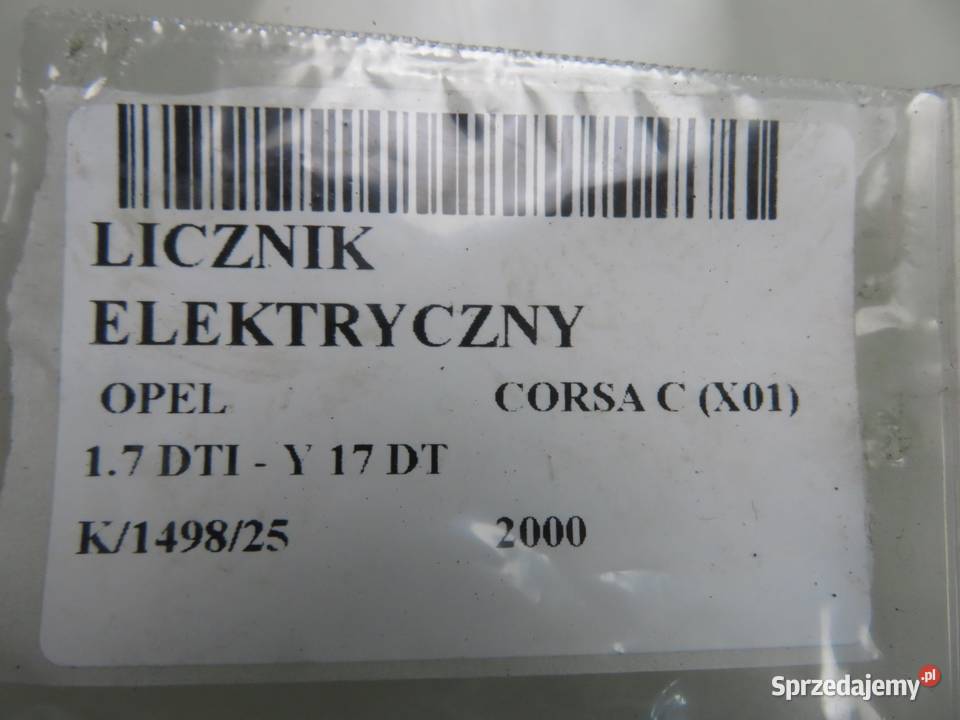 LICZNIK OPEL CORSA C X01 17 DTI Y 17 DT sprzedam