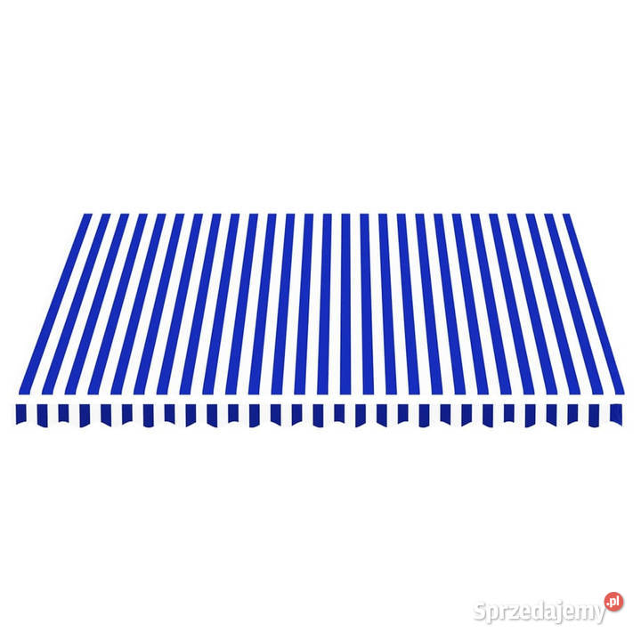 Zapasowa tkanina na markizę niebieskobiała 4x35