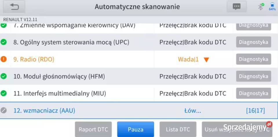 Interfejs tester diagnostyczny Xtool A30M j sprzedam