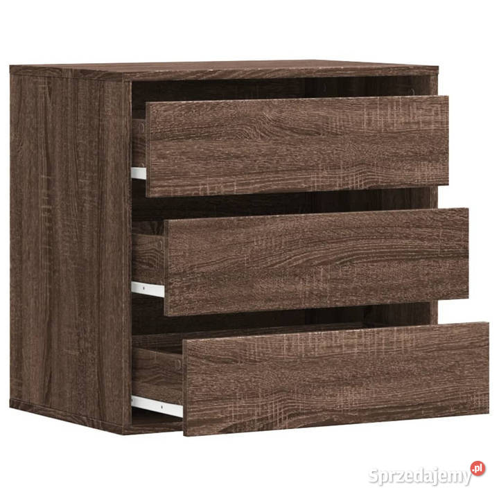 Komoda brązowy dąb 60x41x58 materiał Komody