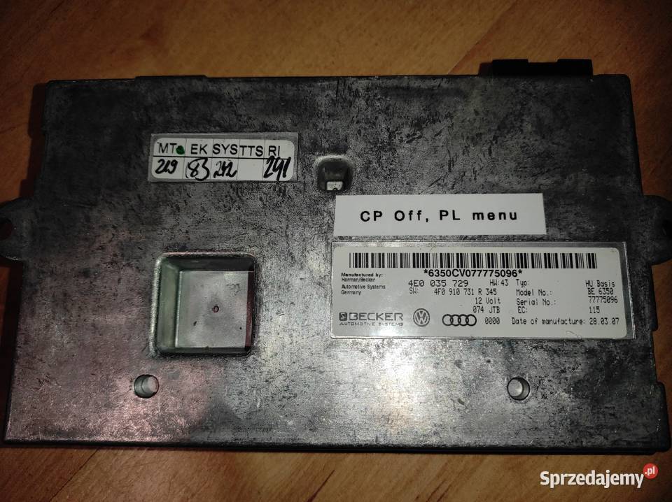 MMI2G4F0910731R 4E0035729Audi A4 A5 A6 A8 Q7CP Radlin sprzedam