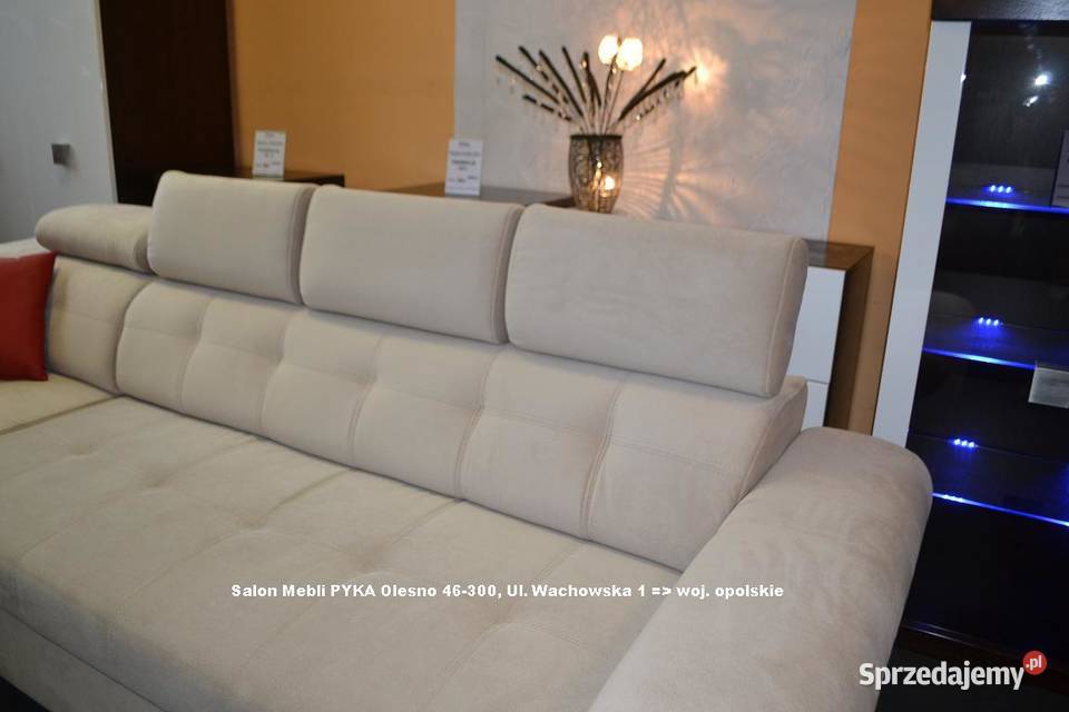 Nowy Narożnik 190x280 ATLANTA Tkanina Zmywalna opolskie Olesno