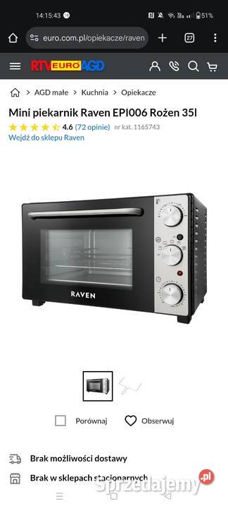 Piekarnik 35l Krzeszowice