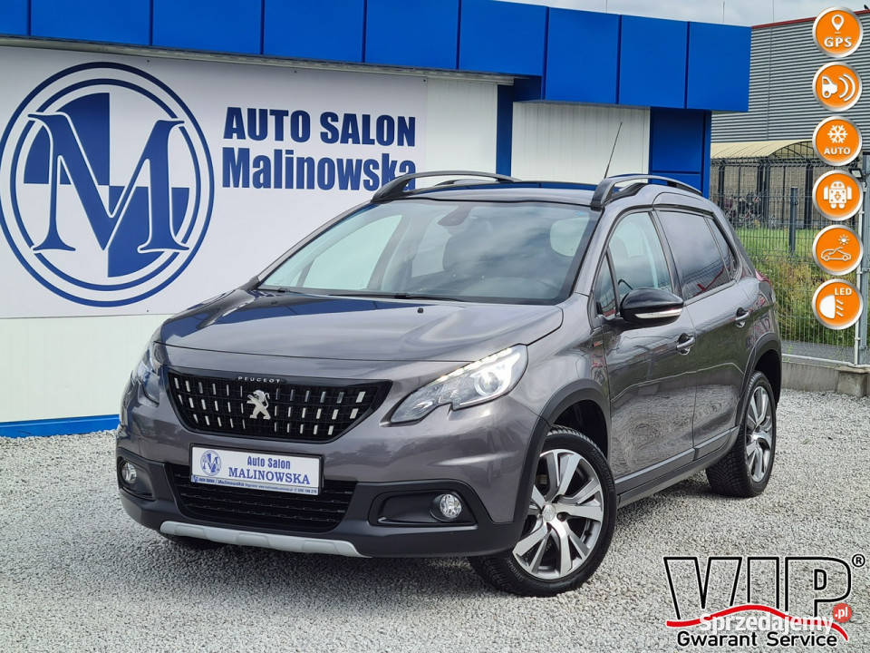 Peugeot 2008 GTLine SzklanyDach PDC Navi Led czujnik zmierzchu Wągrowiec