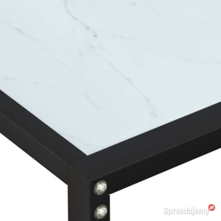 Konsola biały marmur 220x35x755 szkło hartowane Warszawa