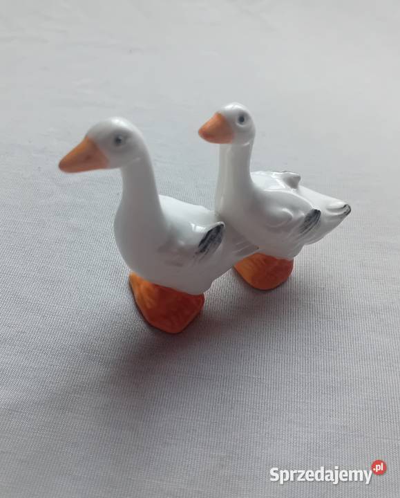 Porcelanowa figurka dwie gęsi Goebel