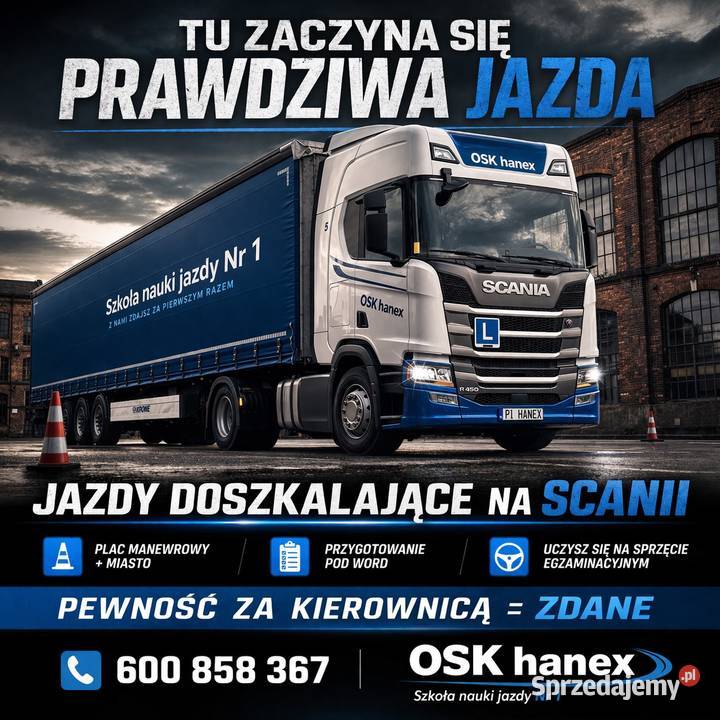 Kurs na prawo jazdy kategorii CE Kursy na prawo jazdy Szamotuły