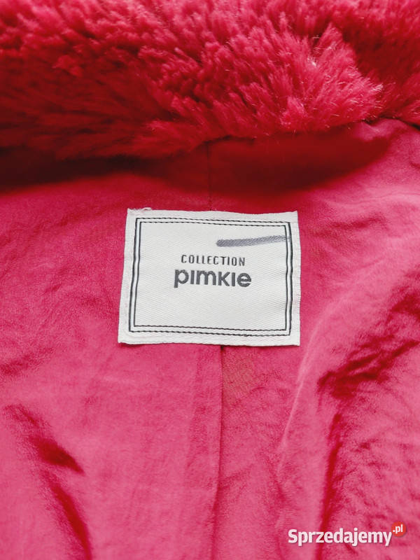 Bordowy płaszcz damski kurtka z futerkiem krótki Rozmiar 34(XS) łódzkie Złoczew