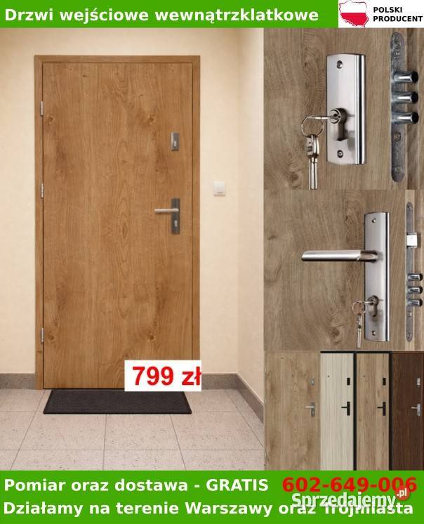 Drzwi wejściowe wewnętrzne dostawa pomiar Dom i Ogród Warszawa