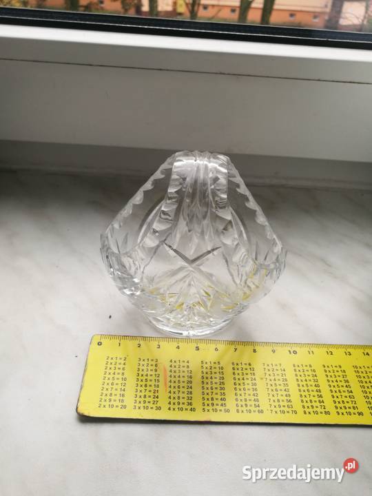 Kryształowy mały koszyczek mini prl zachodniopomorskie Choszczno