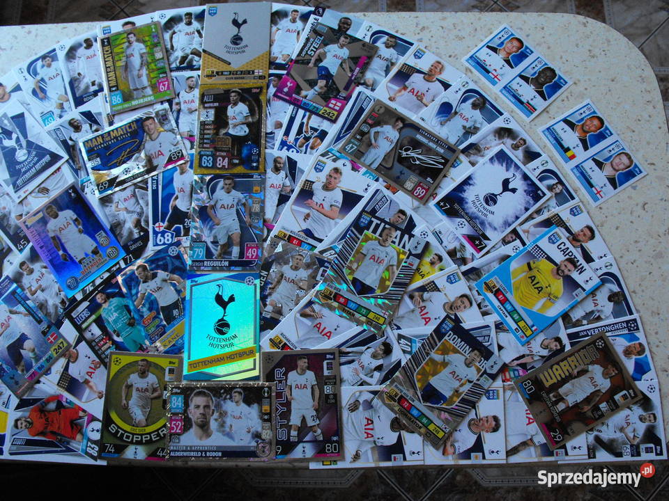 TOTTENHAM HOTSPUR zestaw kart FIFA 365 PANINI i Mykanów