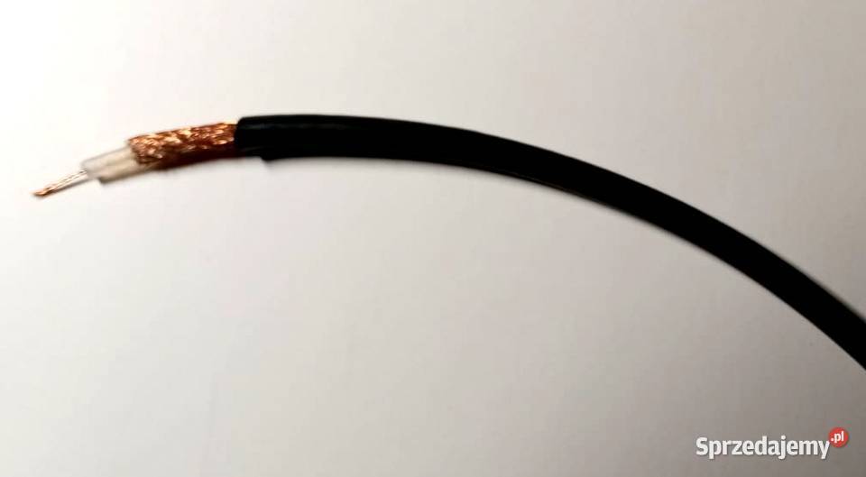 KABEL ANTENOWY KONCENTRYCZNY CZARNY nowy Części i akcesoria mazowieckie Nowy Dwór Mazowiecki