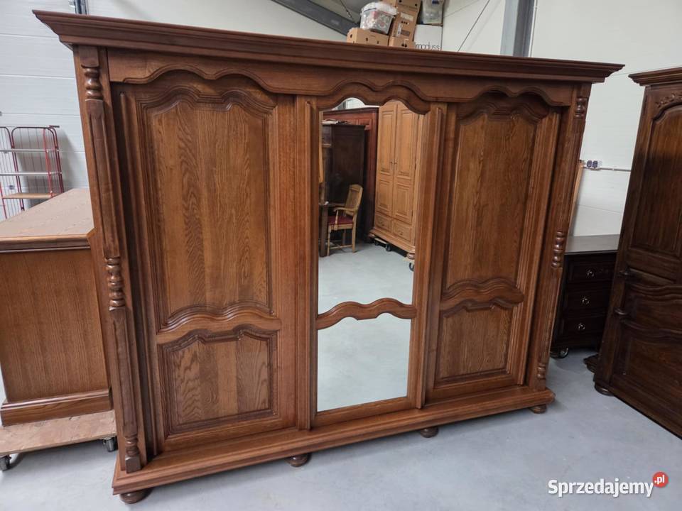 Dębowa szafa drzwi przesuwane 258 Sławoszewek