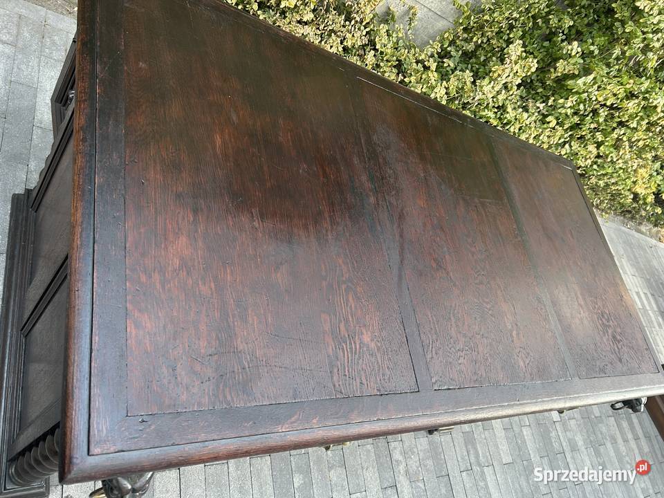 Dębowe biurko antyk mazowieckie Warszawa