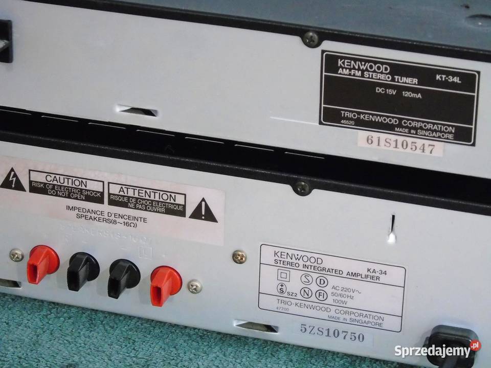Wzmacniacz i Tuner Kenwood KA34 i KT34 Vintage