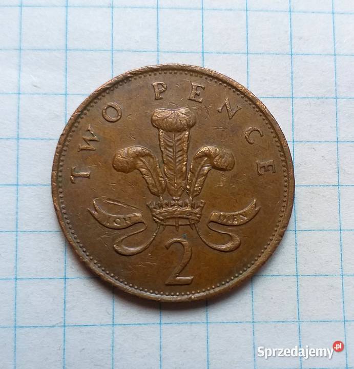 2 PENSY TWO PENCE 1991 WIELKA BRYTANIA Piszczac