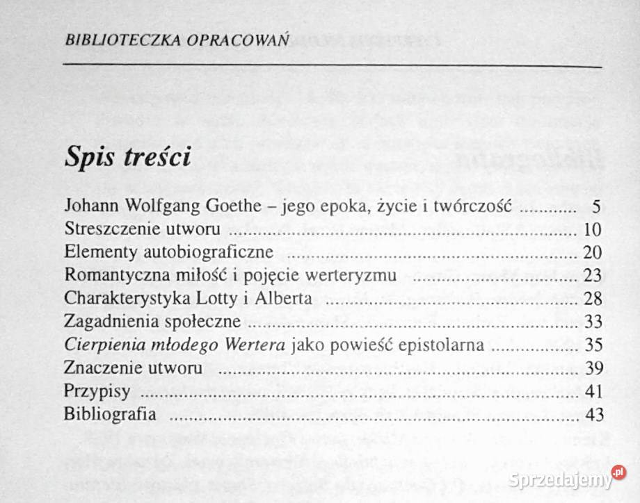 Cierpienia młodego Wertera Johann Wolfgang Chełm