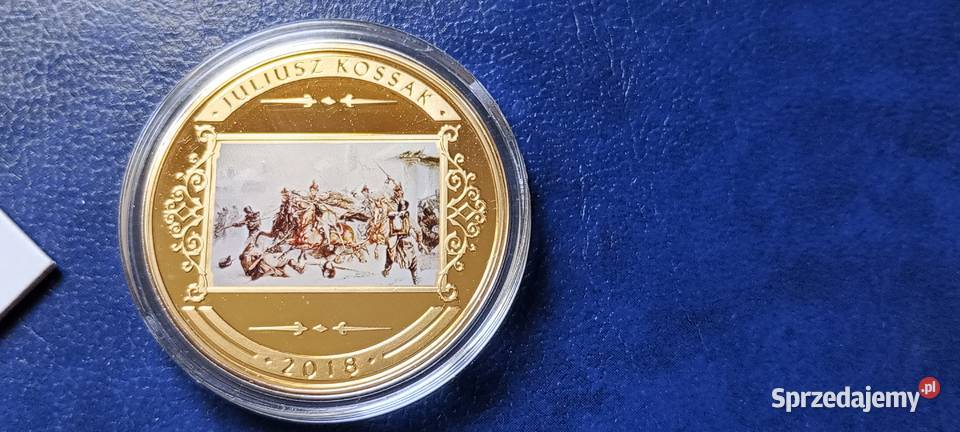 Stare monety Medal Szarża Krakusów na Rosjan Lesko