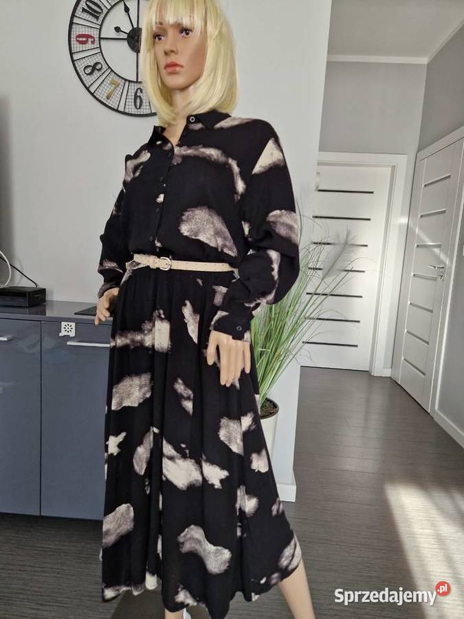 Nowa sukienka midi z wiskozy sprzedam
