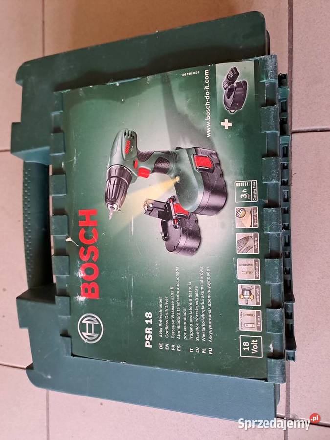 Zestaw Bosch PSR 18 V Korpus i ładowarka 100 Przemyśl