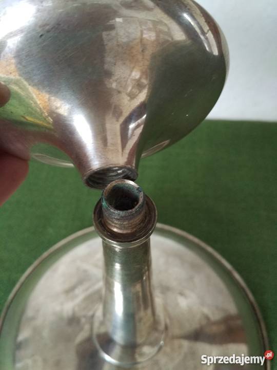 Patera srebrzona na wysokiej nodze