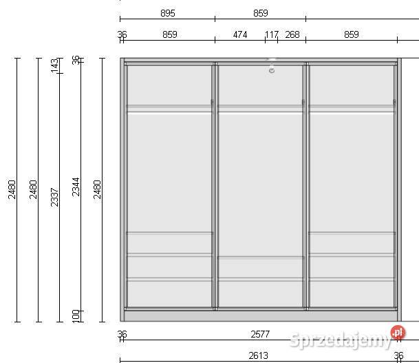Zabudowa garderobaszafa Tomaszów Mazowiecki sprzedam