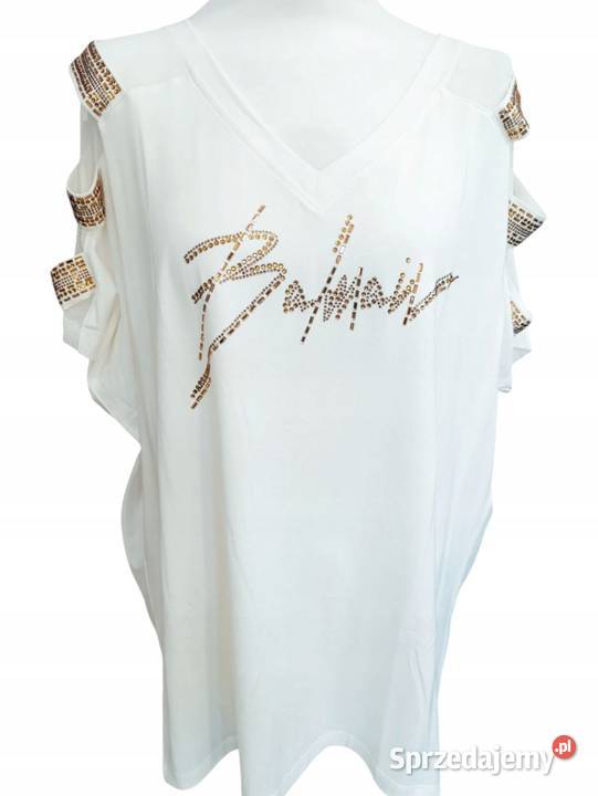Luksusowa bluzka damska Cekiny koronki kamienie łódzkie Wieluń