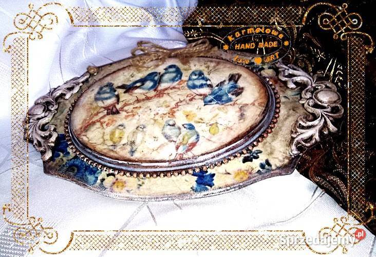Obrazek panel Vintage decoupage handmade Warszawa sprzedam