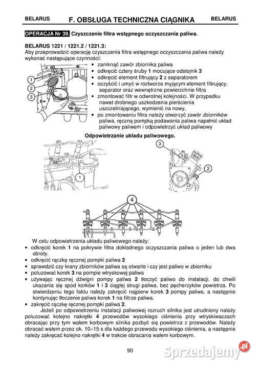 Instrukcja obsługi Belarus MTZ 1221 1221212213 Stalowa Wola