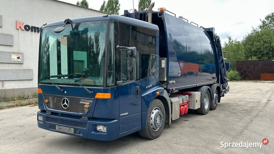 Mercedes Econic śmieciara trzyosiowa NTM 20m3 Nowiny