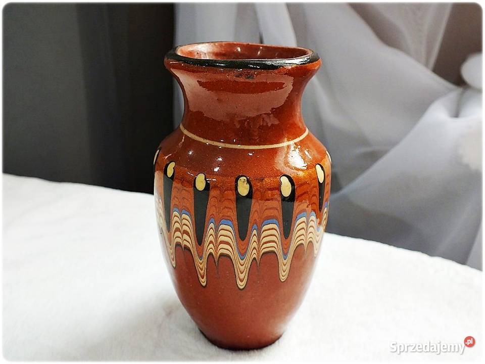 Wazonik Wazon Bułgaria Pawie Oczko z 6070tych Żary