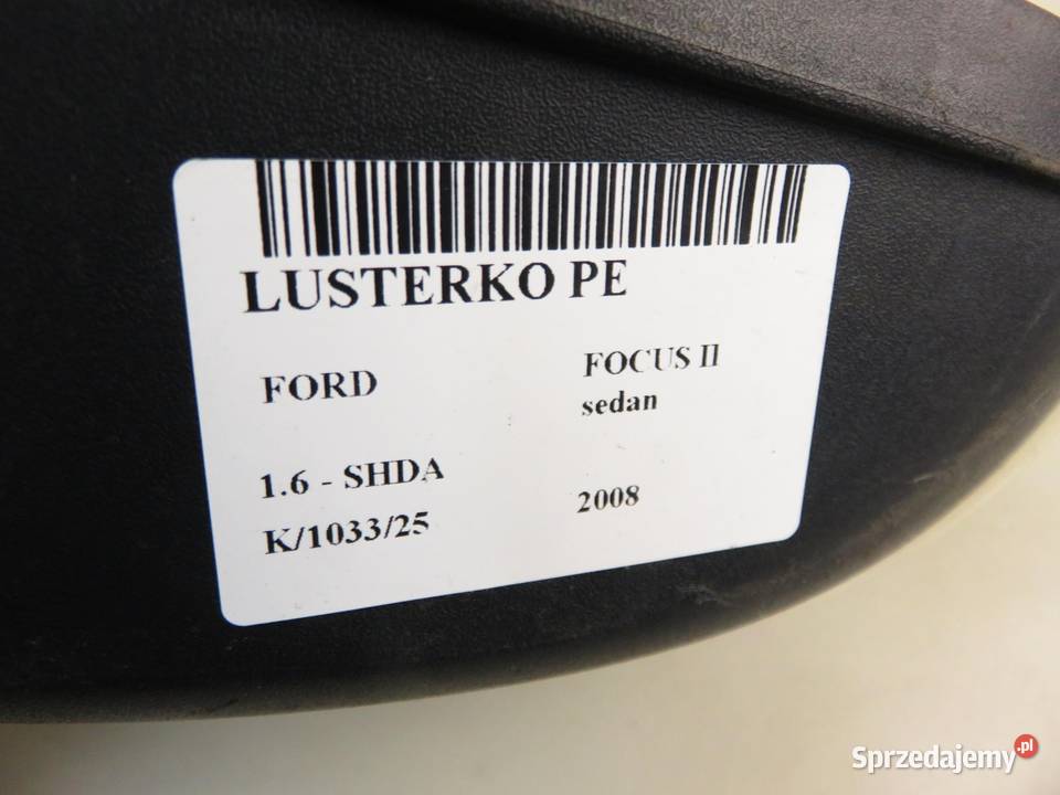 LUSTERKO PRAWE FORD FOCUS II sedan 212836368 M8 małopolskie