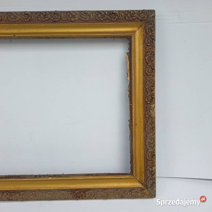 Drewniana Stara Rama Zdobiona Zabrze