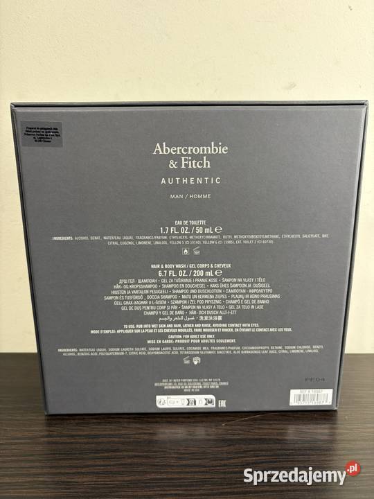 Zestaw perfum Abercrombie Fitch Authentic 50ml