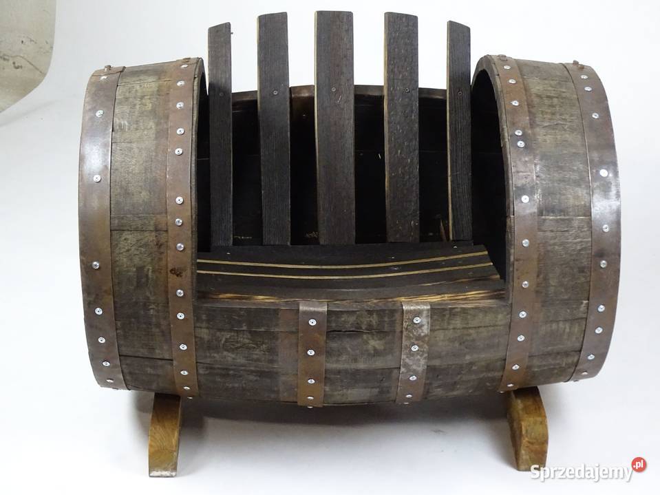 Fotel siedzisko z beczki dębowej Stylowy Gdańsk sprzedam